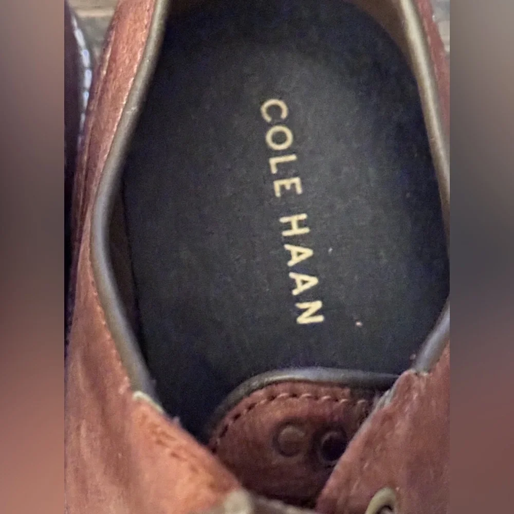 Cole Haan Men’s Grand Atlantic Oxford Shoes British Tan Leather Size 10 M
